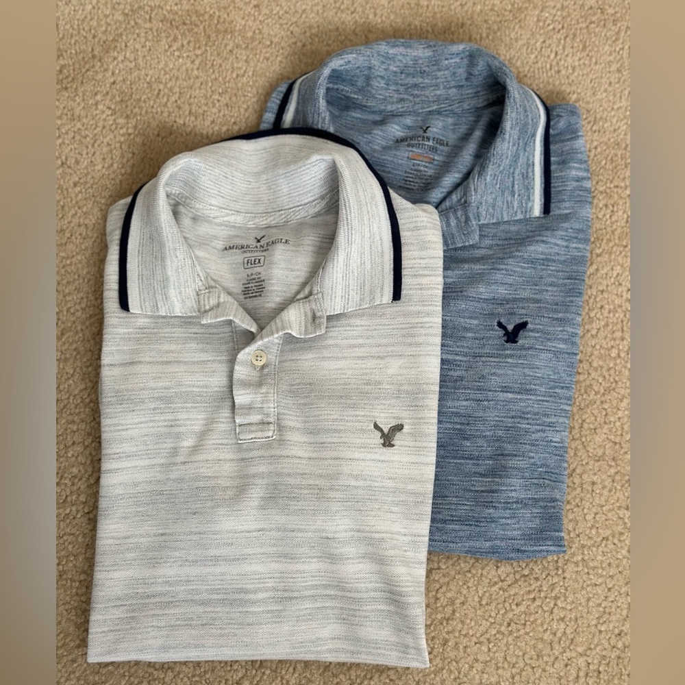 American Eagle Outfitters Classic Fit Polo Shirts Bundle Size Small